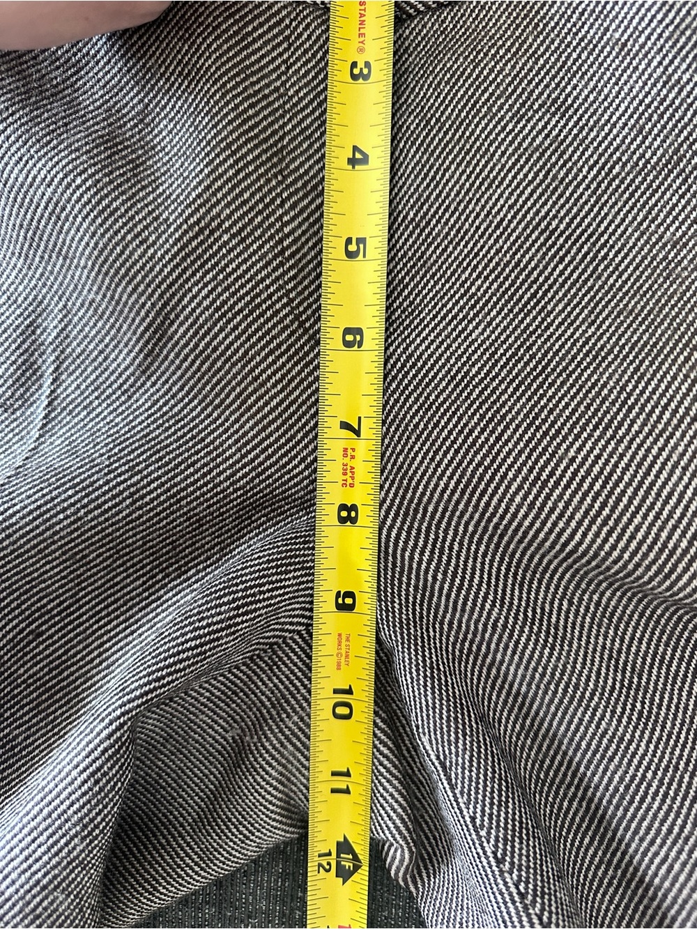 Theory Brown Herringbone Cotton Blend Straight Leg Dress Pants Pockets 8 - Picture 12 of 15